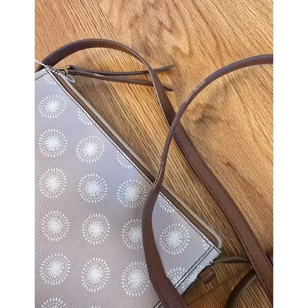 Fossil Faux Leather Crossbody Floral Purse Bag